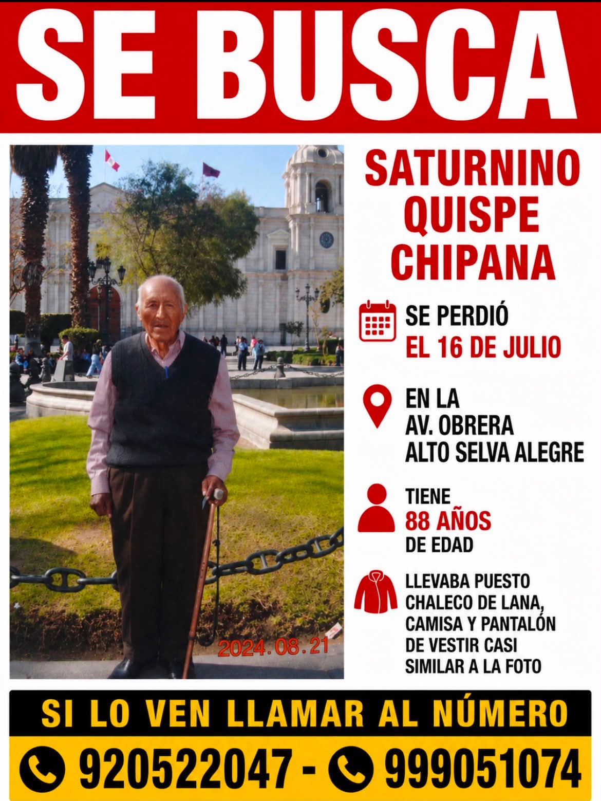 Foto 2 de Saturnino Quispe Chipana